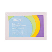 Стикеры Attache Bright colours 76x51 мм пастельные розовые 1 блок, 100 листов 1495399