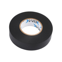 Изолента ПВХ 19 мм x 25 м, цвет черный BM Group BM-ESB1925NE