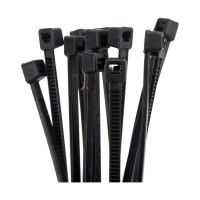 Кабельная стяжка BM Group цвет черный, устойчивая к воздействию УФ-лучей, 160x2,5 мм, 100 шт. BM-N1625