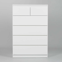 Комод Гуд ЛАКК МАЛЬТА 6 ящиков, 80x48x121 см, белый 2.05.02.100.1