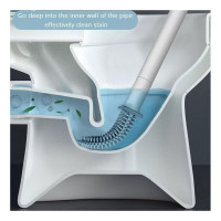 Ершик для туалета ZDK Homium Clean Home цвет белый с липучкой toiletbrush01