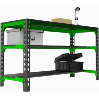 Металлический стол Metalex 750x1100x500 (две полки) SMMPII751150