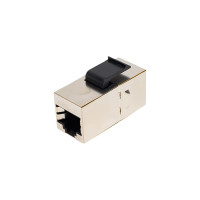 Проходной экранированный адаптер формата Keystone Cabeus RJ45-RJ45 (8p8c), категория 5е, CA-KJ-8p8c-C5e-SH