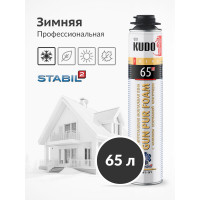 Полиуретановая монтажная пена KUDO TREND 65 профессиональная, зимняя KUPT10W65