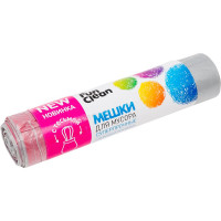 Мешки для мусора Fun Clean 60 л, 15 шт., стальные, суперпрочные, с тесьмой для затягивания 16750