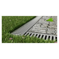 Лоток Ecoteck STANDART 100.65 h69 с решеткой стальной, кл. А15 46237