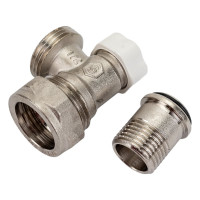 Угловой запорно-балансировочный клапан STOUT Svl-1166-000015 1/2" х 3/4"ек RG008UEA9CDS0J