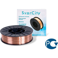 Проволока SvarCity ER70S-6 (СВ08Г2С) 0,8мм 5кг омедненная проволока для сварки ER 70S-6/0,8/5кг