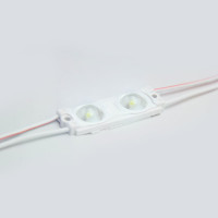 Светодиодный модуль ELF 2smd диод 2835, с линзой, 160гр.,12В, ip 65, std, холодный белый (упак 100 шт) ELF-2SMDstd СW (100)