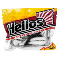 Виброхвост Helios hs-4-023 chubby 3.55"/9 см, black/white, 5шт 00000131521