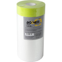 Маскирующая пленка BOOMER hdpe с клейкой лентой, 1.8x25 м, термостойкость до +100с 80180