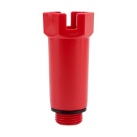 Заглушка RTP длинная, 1/2, пластик, красная 30375
