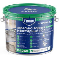 Эпоксидное европокрытие для бетонного пола Finlux F-1240 полуглянцевое, серый, 10 кв.м. 4603783208050