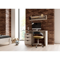 Письменный стол Мебельград Соренто гостиная, дуб бонифаций/кофе структурный матовый 36302_1