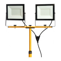 Прожектор на штативе FERON 2х100W 6400К 220V черный IP65, LL-505 48506