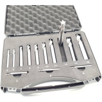 Комплект фрез HSS, 4-х перые, 13 шт (2, 3, 4, 5, 6, 7, 8, 9, 10, 12, 14, 15, 16 мм) ТЕХНОРЕАЛ МА400053015