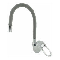 Смеситель для кухни D-Lin с гибким силиконовым изливом, серый D150628-2C