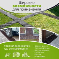 Садовая дорожка Еврогрядка 200x3000, цвет терракот EGDOR20x300tr