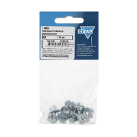 Гайка мебельная забивная оцинкованная М4 (10 шт), пакет Zitar 152036