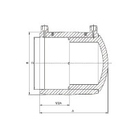 Электросварная заглушка SABfuse SDR11 PN16 PE100 D63 8033063000