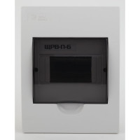 Встраиваемый бокс ЭРА SIMPLE ЩРВ-П-6 модулей, пластик IP41 Б0041510