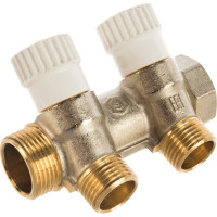 Распределительный коллектор STOUT 3/4, 2 отвода 1/2 SMB 6851 341202 RG008SFVPBLRSJ