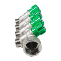 Коллектор KROMWELL с регулируемыми вентилями и переходами на резьбу, 4 выхода EU.ST3078295 4x1x12_k