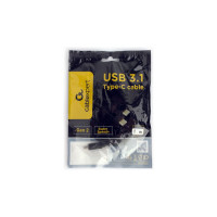 Кабель USB Cablexpert USB3.1 Type-C/Type-C Gen.2, 10Gbit/s, 5A, 1м, пакет CCP-USB-CMCM2-1M