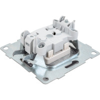 Механизм розетки GUSI ELECTRIC Ugra 1-ой б/з с з/ш, скрытая установка, 16А, 250В, графит С11Р2-010