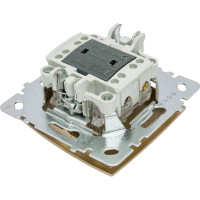 Механизм выключателя NILSON 1СП золото Touran/Alegra metallic 24150401