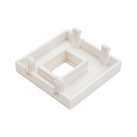 Вставка LANMASTER 45x45 на 1 кейстоун, белая, LAN-SIP-23R-WH