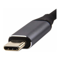 Кабель-адаптер VCOM USB 3.1 Type-C/m - HDMI A/m 4K@60Hz, 1.8m ,Aluminium Shell, CU423MC-1.8M