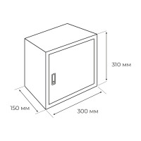 Корпус Электростандарт ЩУ-1/1-1 310*300*150мм IP54 821263