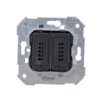 Коннектор 2хUSB Simon 2.0, типа A, мама, S82, S82N, S82 Detail 7501090-039