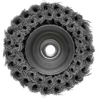 Щетка-крацовка чашка (125 мм; M14, двухрядная; стальная скрученная проволока) Pobedit 2128312
