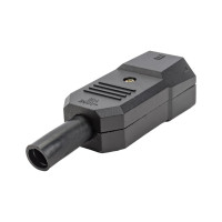 Сетевая вилка Pro Legend 3 PIN пластик на кабель 250V 10A, PL2298