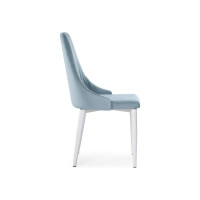 Стул на металлокаркасе Woodville kora light blue/white 15095