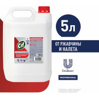 Моющее кислотное средство CIF Professional против ржавчины и налета для ванной, туалета и сантехники 5 л,8720633004948