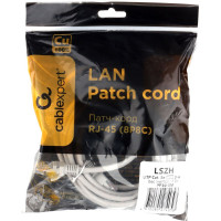 Патч-корд Cablexpert LSZH медный UTP кат.5e, 3м, литой, многожильный (серый), PP30-3M