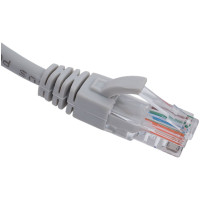 Неэкранированный патч-корд Cabeus U/UTP, категория 5е, 2xRJ45/8p8c, серый, PVC, 0.5м PC-UTP-RJ45-Cat.5e-0.5m