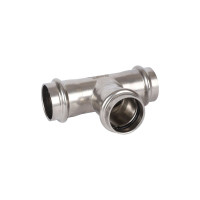 Равнопроходной тройник ROMMER впр, 28, из нержавеющей стали, прессовой Rss-0013-000028 RG0091KSNOK526