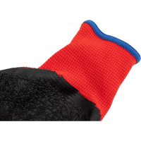 Нейлоновые перчатки с текстурированным латексным покрытием Gward Red, р.L 12 пар L2001/L