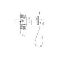 Гигиеничекий душ Rose R1505F