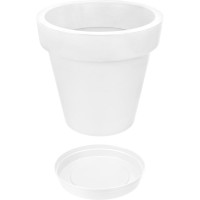 Горшок для цветов Econova fulya, 50 л, белый 411250116