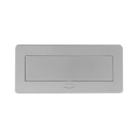 Розетка горизонтальная выдвижная ROCKETSOCKET 2 euro 16a, usb type a+c с блоком 18w, проводка, цвет серый SHS019-S