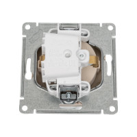 Розетка Systeme Electric Atlasdesign песочный, с заземлением, 16а ATN001243
