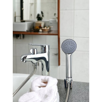 Смеситель для раковины Rainsberg с душевой лейкой 160 мм, глянцевый хром R2001F-5