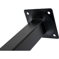Ножка Tech-Krep металл, квадрат, нерегулируемая, 25x25x800 мм, черная - накл. 152129