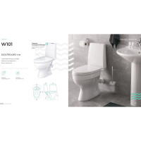 Унитаз-компакт Gesso W 101 HOME De Luxe с 1 уровневой арматурой (100% комплектация) 9012356