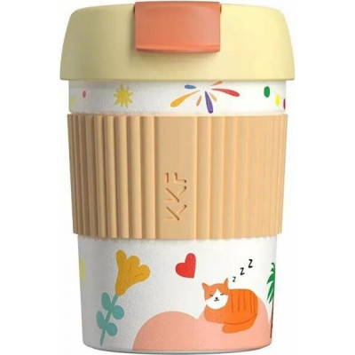 Термостакан-непроливайка KissKissFish Rainbow Vacuum Coffee Tumbler Mini S-U35C-AKI